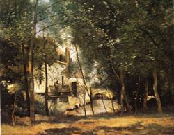 camille corot the mill of Saint-Nicolas-les-Arraz China oil painting art
